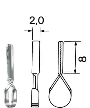 Damar Klip 8x2,0mm 100gr