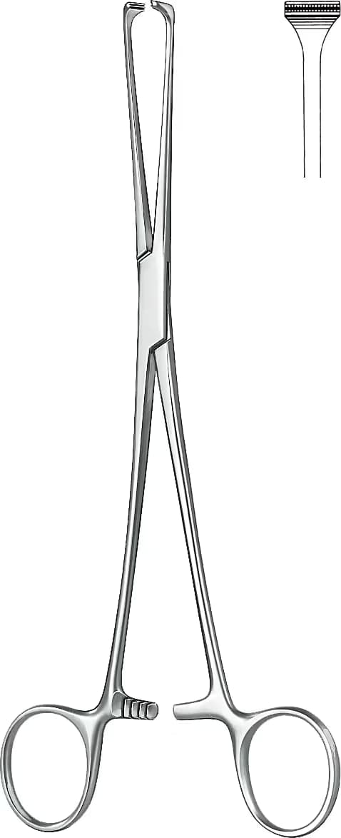 ATRAVMATIK KLEMP DE BAKEY ALLIS 16CM 6,2mm