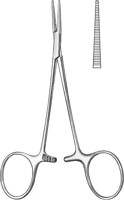MİKRO MOSKUTO KLEMP 10CM DÜZ.