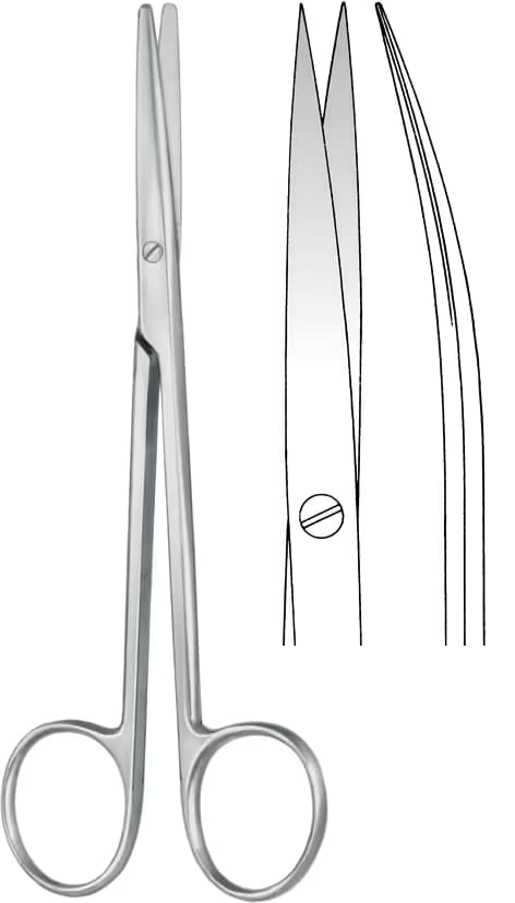 MAKAS METZENBAUM 14,5CM EĞRİ S/S