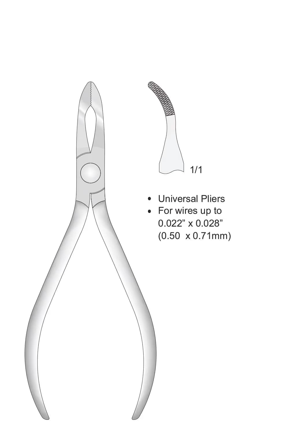 Evrensel Weingart Pensesi 135Mm, (0,71Mm)