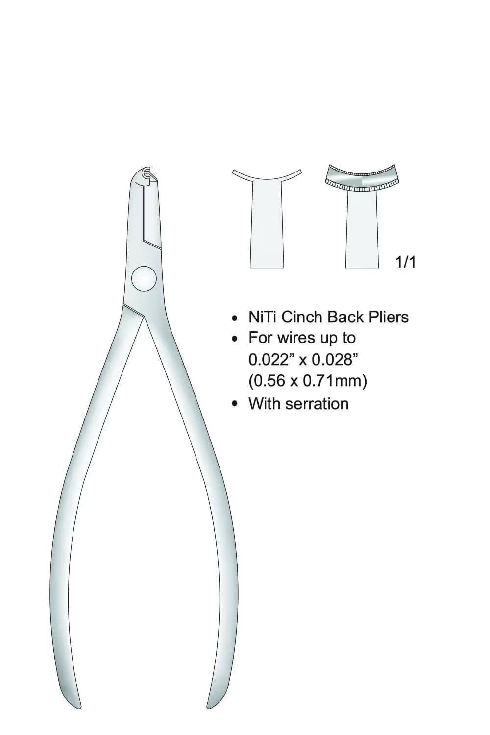 Distal Cinch Arka Pensesi 131Mm(Tırtıklı)
