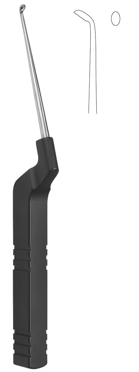SERVİKAL MİKRO DİSEKTOMİ KÜRETİ GERİYE AÇILI 21,5CM 0