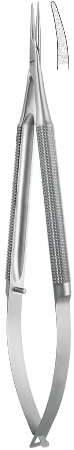 Portegü Mikro kilitsiz yuvarlak sap 0,80mm 25cm eğri elmas püskürtme