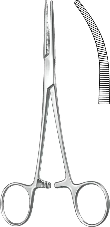 HEMOSTATİK KLEMP CRILE-RANKIN 16CM EGRI