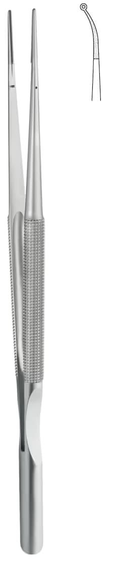 TC PENSET MİKRO YUVARLAK SAP DENGE AYARLI 18CM 1x0,5mm EĞRİ