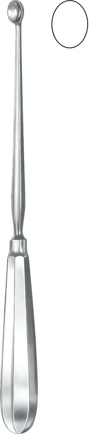 KEMIK KURETI SIMON 24CM FIG.3 10MM