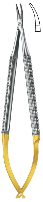 TC PORTEGÜ mikro Barraquer kilitsiz 13cm eğri
