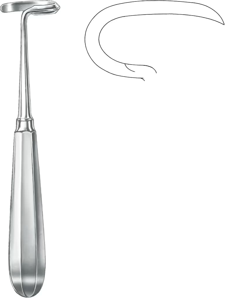 RASPARATOR DOYEN 17,5CM SAĞ EĞRİ .
