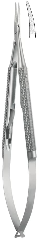 Portegü Mikro kilitli yuvarlak sap 0,80mm 23cm eğri elmas püskürtme