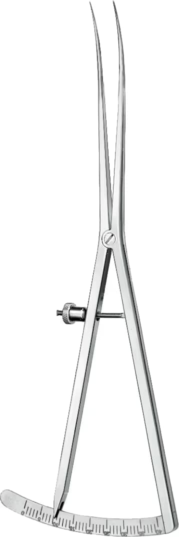 göz pergeli 0-40mm 18cm eğri
