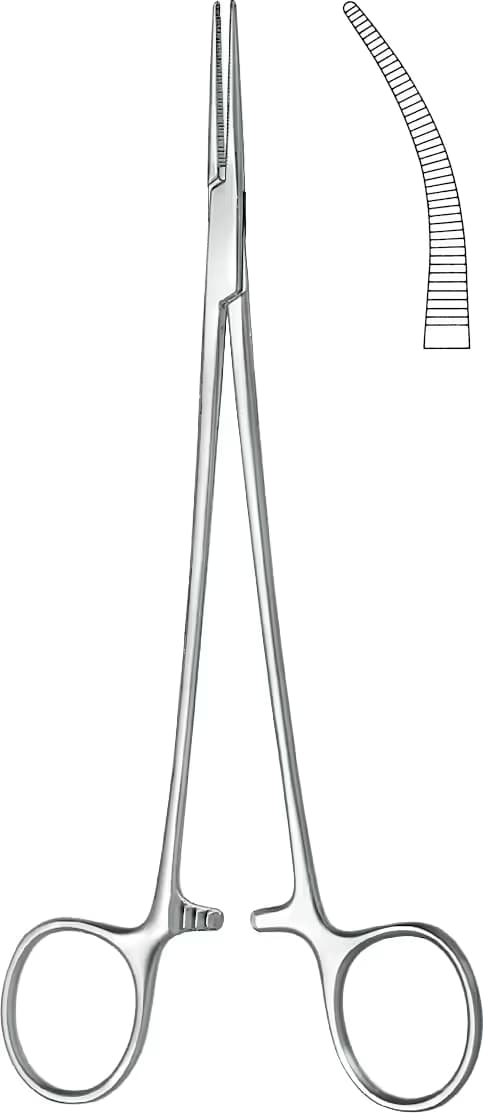 HEMOSTATİK KLEMP HALSTED 180MM EĞRİ