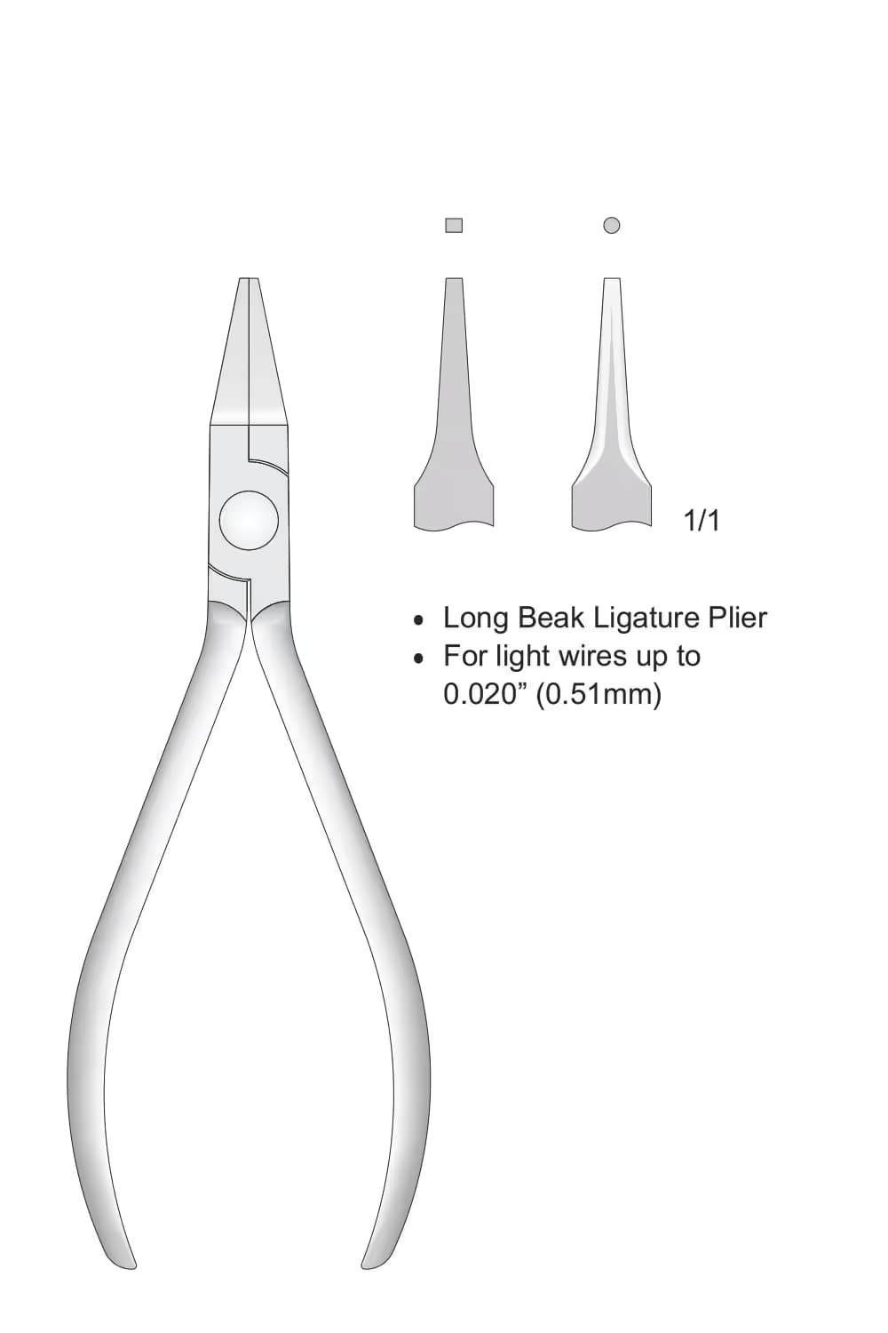 Tel Bükme Pensesi Uzun Ağızlı 135Mm