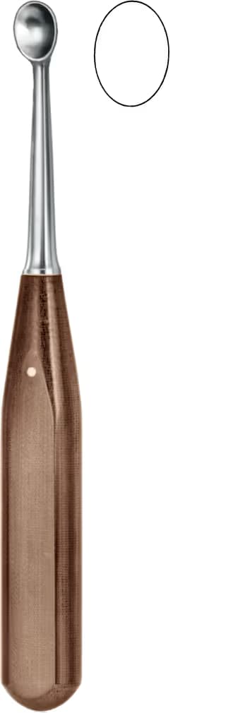 KEMIK KURETI hp saplı VOLKMANN 18,5CM FIG.5 13MM