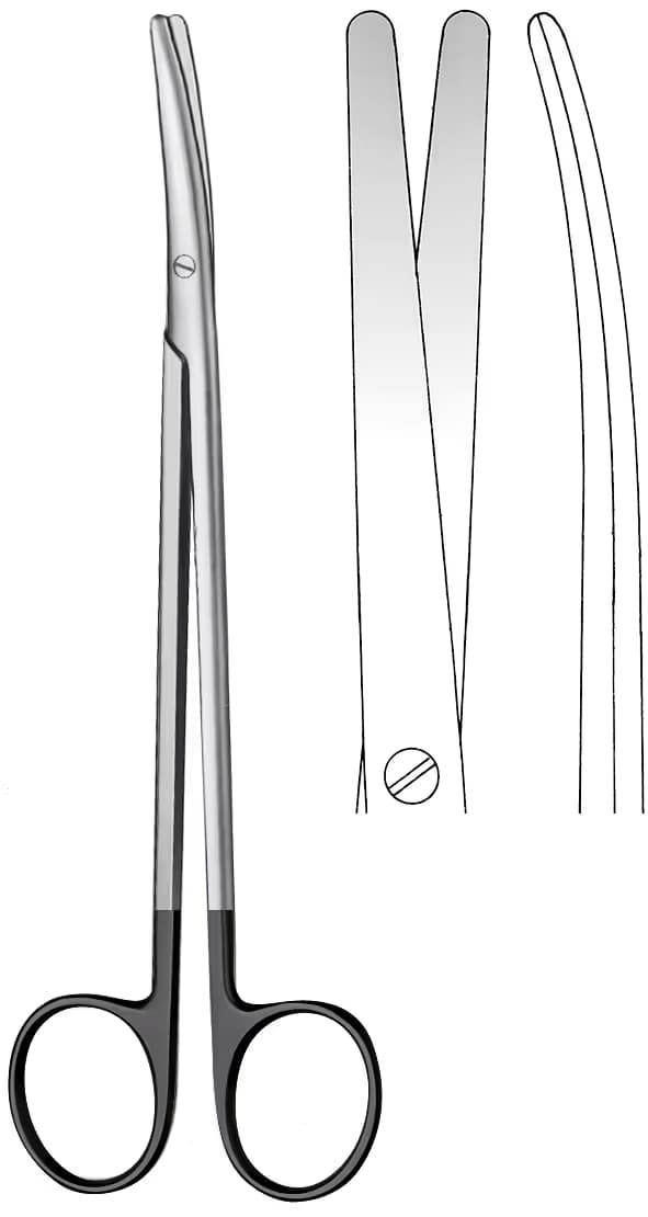 TC SUPERCUT MAKAS METZENBAUM 25cm EĞRİ