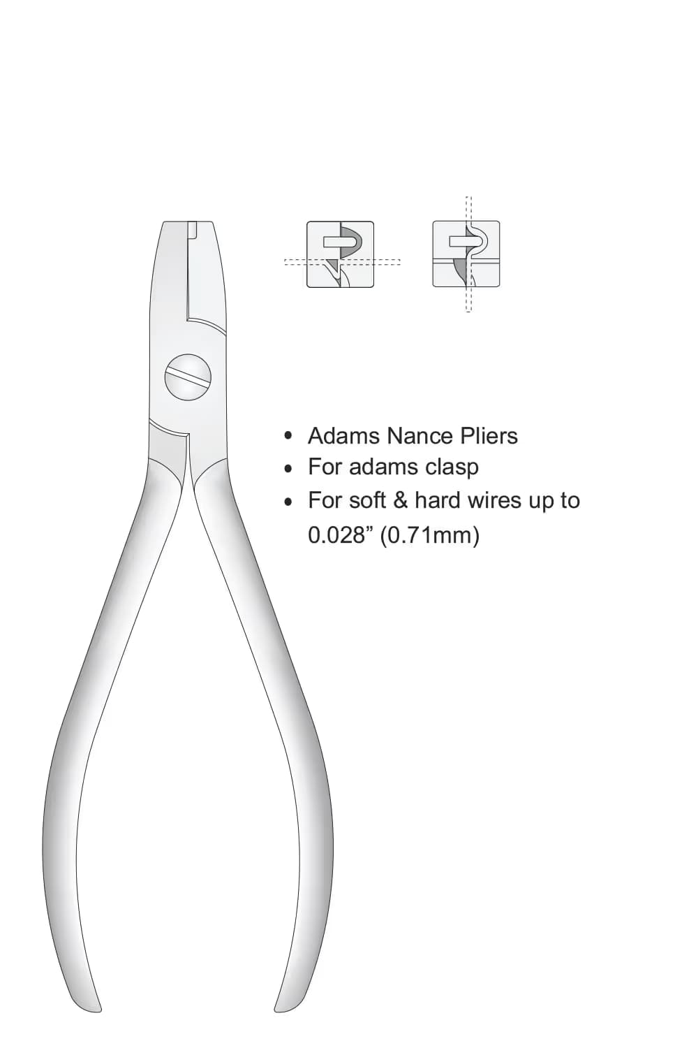 Adams Nance Tel Bükme Pensesi 135Mm