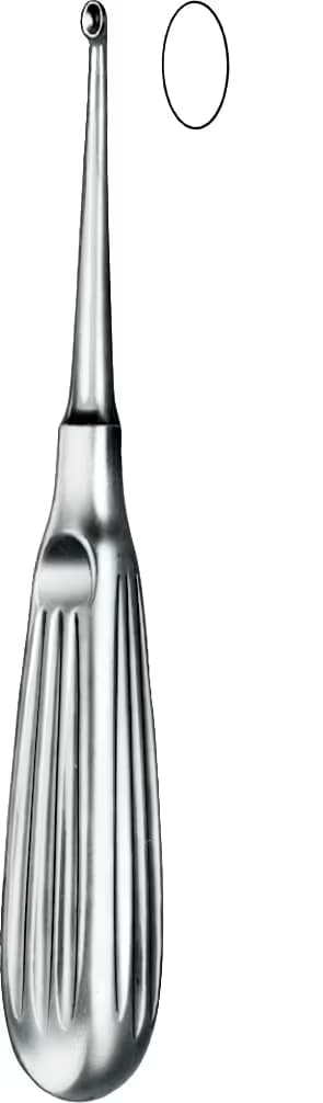 KEMIK KURETI SCHEDE 17CM FIG.1 5,2MM