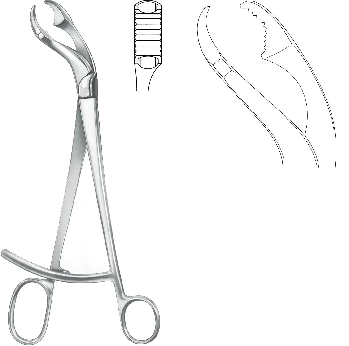 KEMİK KLEMPİ MERKEZ VİDALI VERBRUGGE 26,5CM 11MM