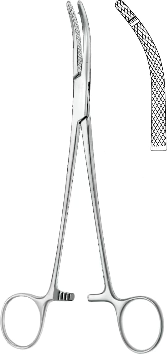 HİSTEROKTOMİ KLEMP HEANEY 19,5CM TEK KANALLI