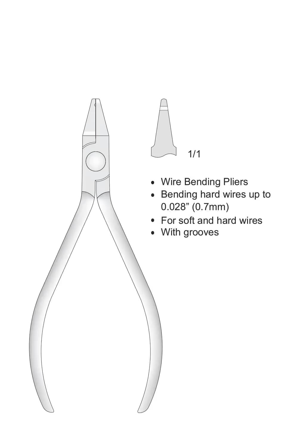 Adams Tel Bükme Pensi 125Mm