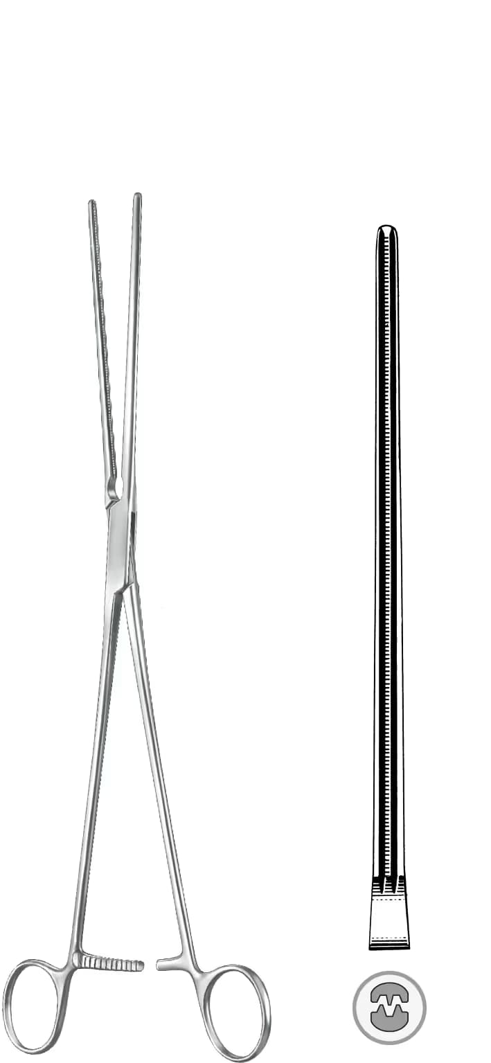 ATRAVMATIK KLEMP DEBAKEY POTTS 26cm 80mm DÜZ
