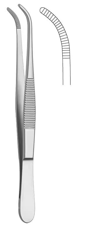 DİSESKSİYON PENSETİ 13CM EĞRİ