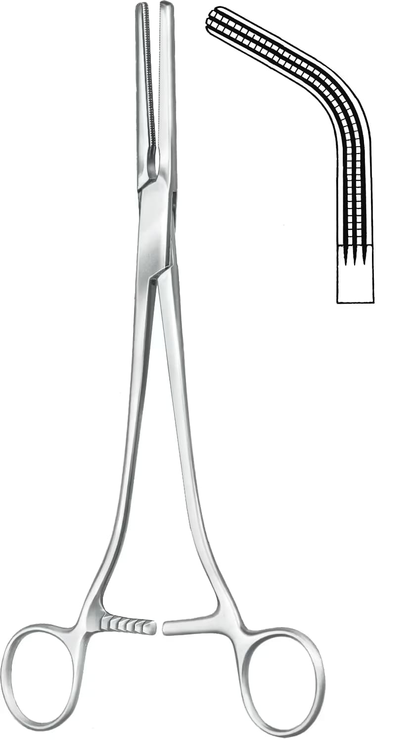 ATRAVMATİK HİSTEROKTOMİ KLEMP WERTHEIM 25CM DÜZ