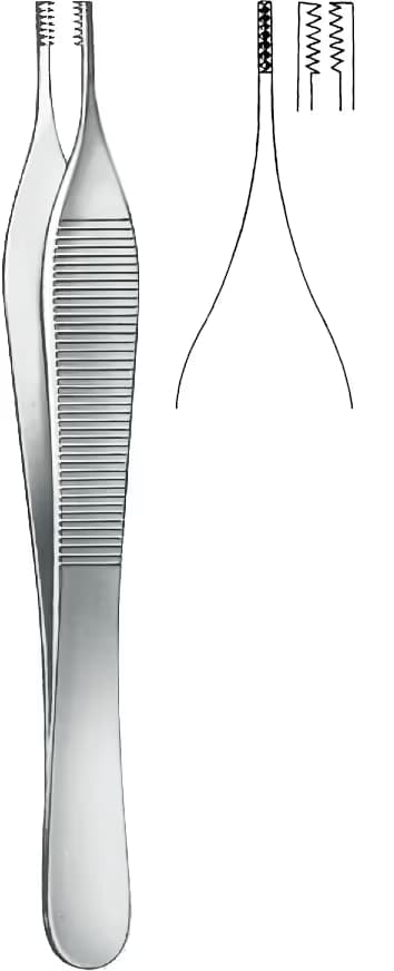 PENSET ADSON-BROWN 7X7 DISLI 12CM