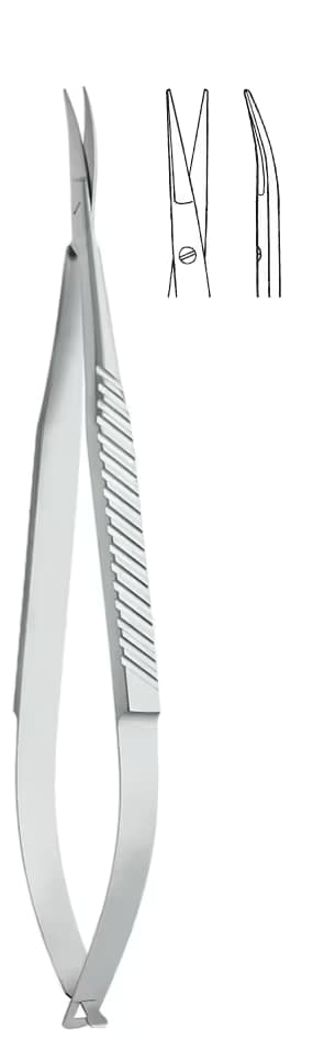 MİKRO MAKAS DÜZ SAP 9MM AĞIZ S/S 15CM EĞRİ