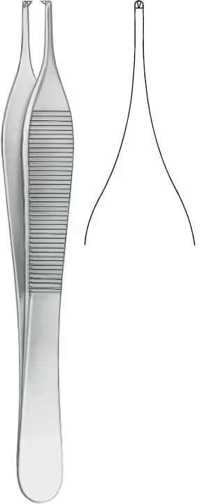PENSET ADSON 1X2 DISLI 12CM