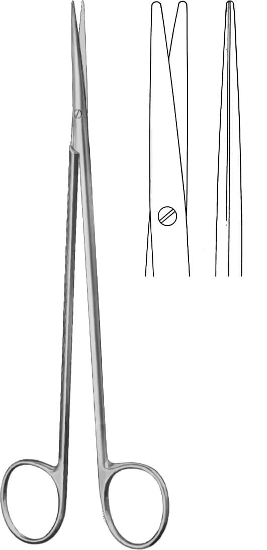 MAKAS METZENBAUM İNCE 18CM DÜZ K/K