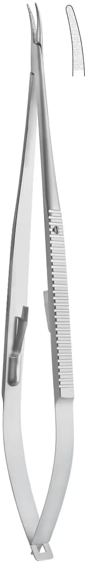 TC Portegü Mikro kilitli düz sap 1,2mm 18cm eğri