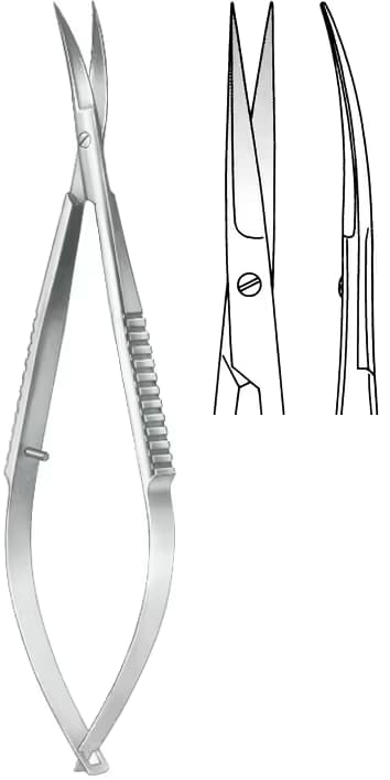 MİKRO MAKAS YASARGIL 12CM EĞRİ