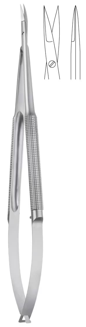 MİKRO MAKAS YUVARLAK SAP 18cm DÜZ