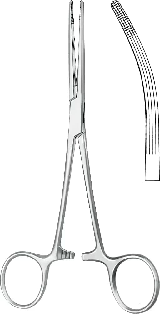 HEMOSTATİK KLEMP ROCHESTER-CARMALT EGRI 16CM