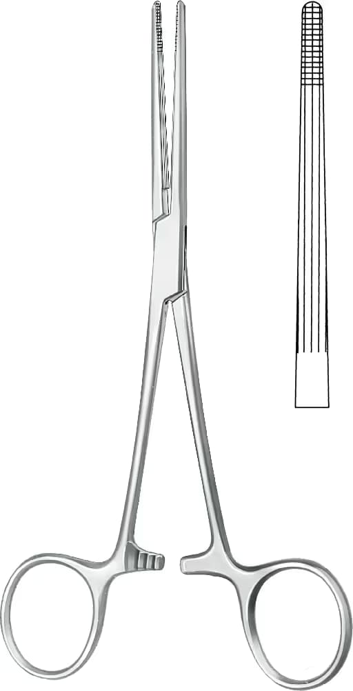 HEMOSTATİK KLEMP ROCHESTER-CARMALT DUZ 16CM
