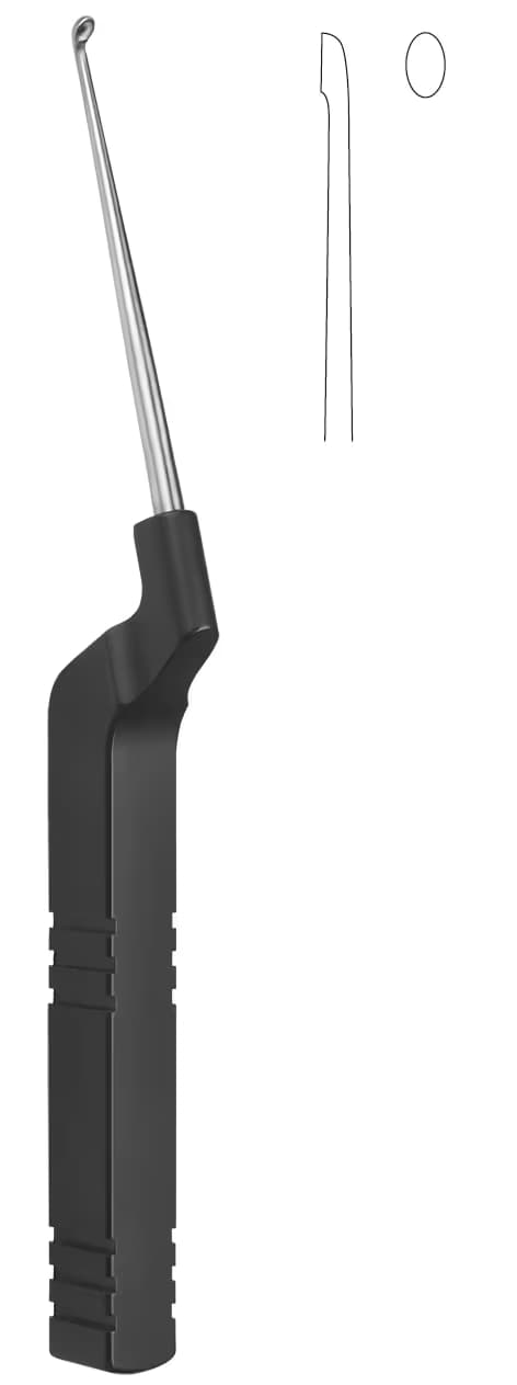 SERVİKAL MİKRO DİSEKTOMİ KÜRETİ GERİYE DÜZ 21,5CM 1