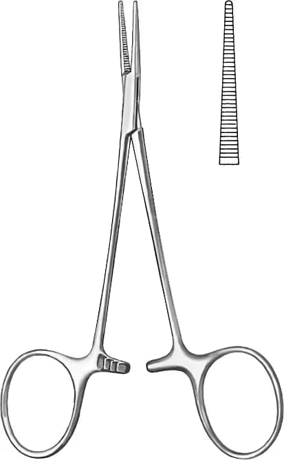 MİKRO MOSKUTO KLEMP 12CM DÜZ.