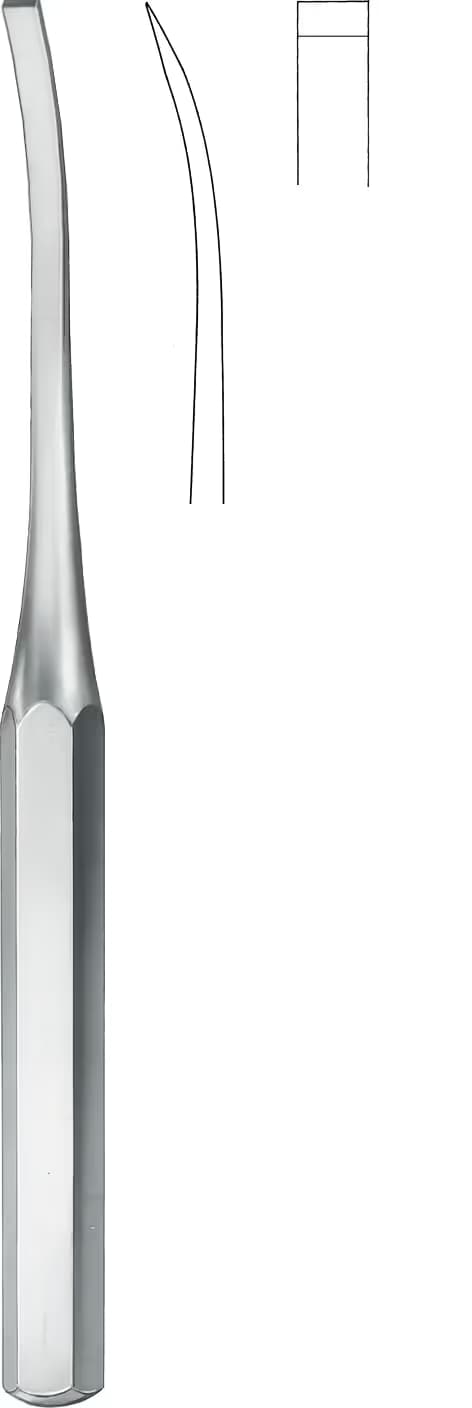 OSTEOTOM HIBBS EĞRİ 24,5cm 6mm