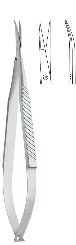 MİKRO MAKAS DÜZ SAP 14MM AĞIZ S/S 15CM EĞRİ