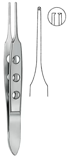 İris Penseti Bishop-Harmon dişli 8,5cm 0,8mm