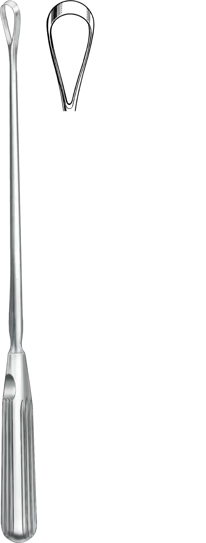 UTERIN KÜRET SIMS 25,5CM 14,0mm KESKİN