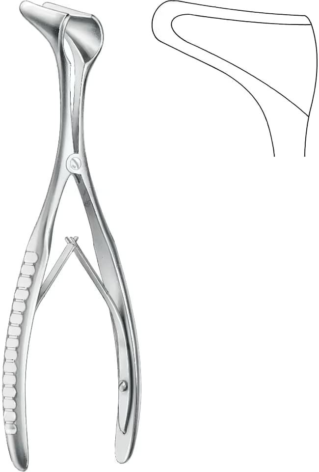 BURUN SPEKULUMU HARTMANN HALLE 15,5CM FIG.2