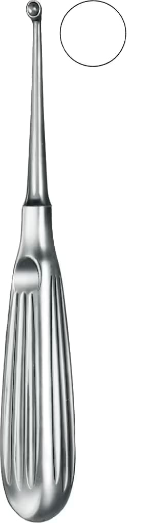 KEMIK KURETI BRUNS 16,5CM FIG.4 12MM