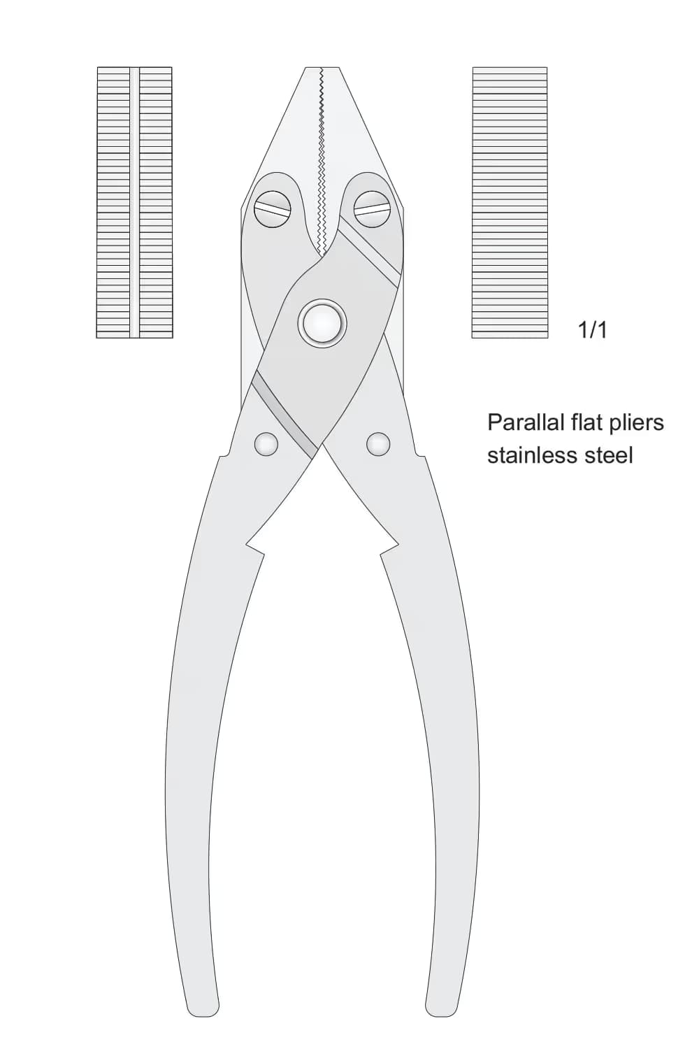 Düz Paralel Pense 185Mm