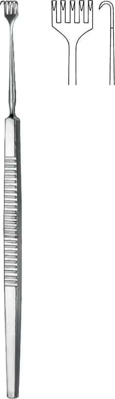 KAYE KANCA 5 DİŞLİ KESKİN 13CM