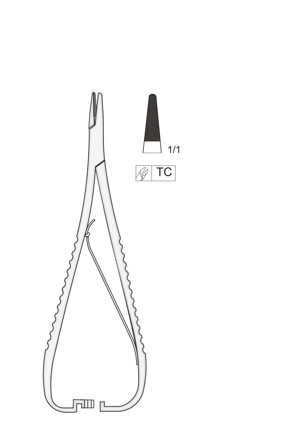 Tc Mathieu İğne Tutucu 140Mm