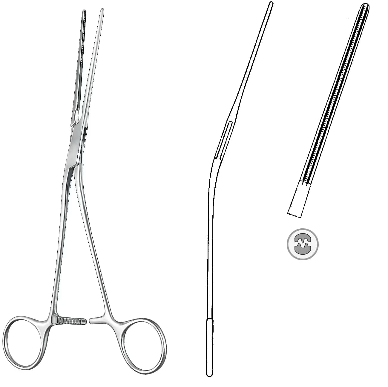 ATRAVMATIK KLEMP DEBAKEY POTTS 22cm