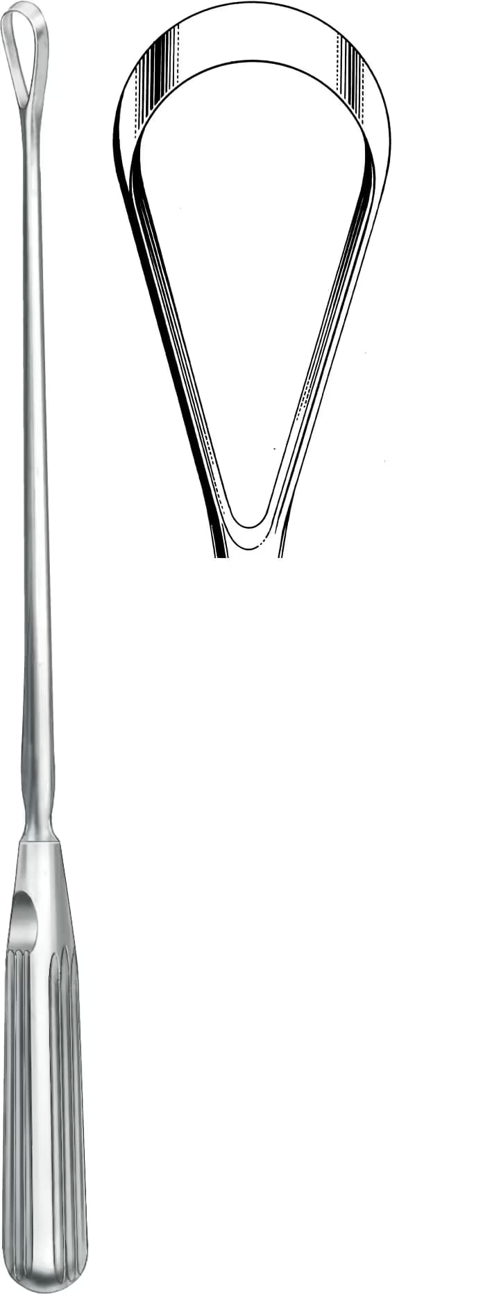 UTERIN KÜRET SIMS 25,5CM 35MM KESKİN