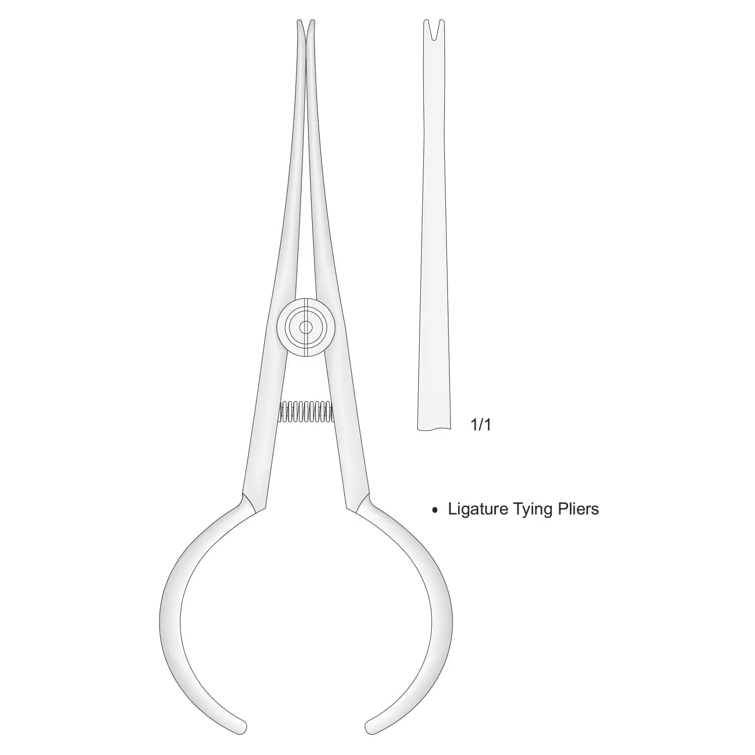 Ligatür Düğüm Pensesi 170Mm